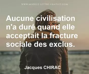 Citation de Jacques CHIRAC