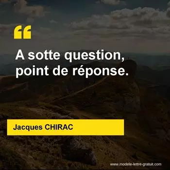 Citation Jacques CHIRAC