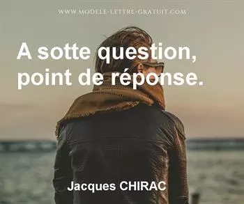 Citation de Jacques CHIRAC