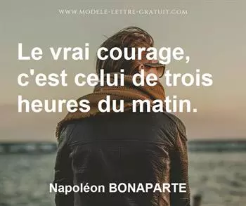 Citation de Napoléon BONAPARTE