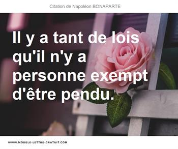 Citations Napoléon BONAPARTE