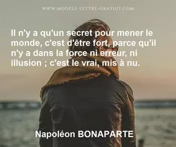 Citation de Napoléon BONAPARTE