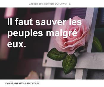Citations Napoléon BONAPARTE