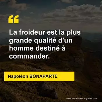 Citation Napoléon BONAPARTE