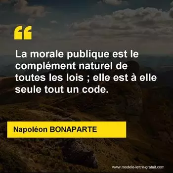 Citation Napoléon BONAPARTE