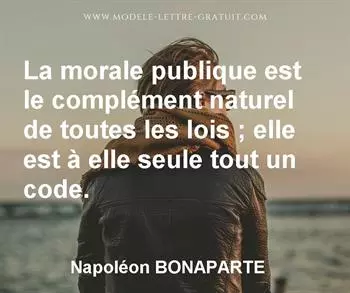 Citation de Napoléon BONAPARTE