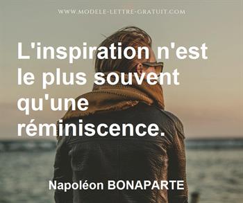 Citation de Napoléon BONAPARTE