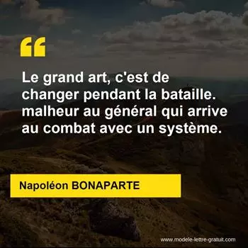 Citation Napoléon BONAPARTE