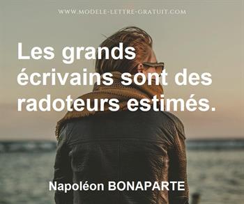 Citation de Napoléon BONAPARTE
