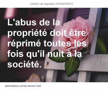 Citations Napoléon BONAPARTE