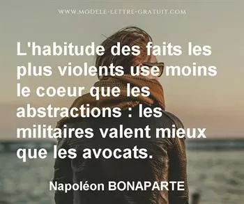 Citation de Napoléon BONAPARTE