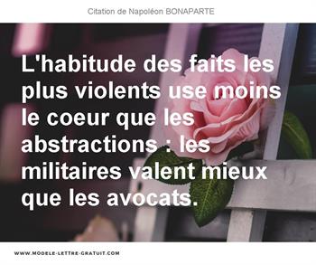 Citations Napoléon BONAPARTE