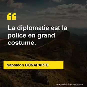 Citation Napoléon BONAPARTE