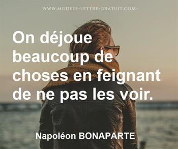 Citation de Napoléon BONAPARTE