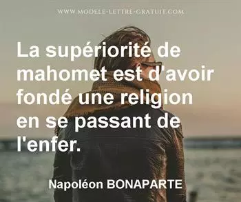 Citation de Napoléon BONAPARTE