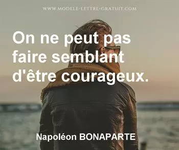 Citation de Napoléon BONAPARTE
