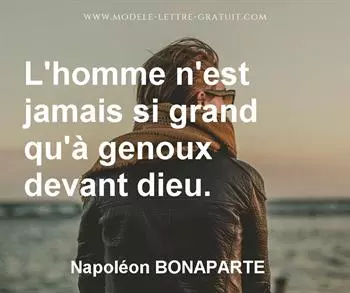 Citation de Napoléon BONAPARTE