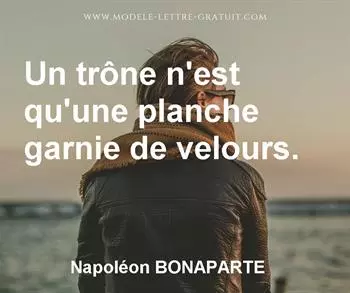 Citation de Napoléon BONAPARTE