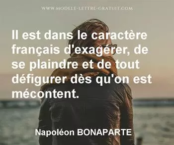 Citation de Napoléon BONAPARTE