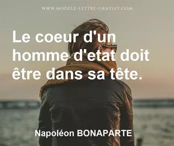 Citation de Napoléon BONAPARTE