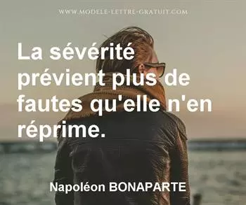 Citation de Napoléon BONAPARTE