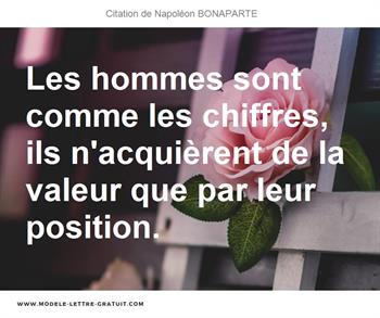 Citations Napoléon BONAPARTE