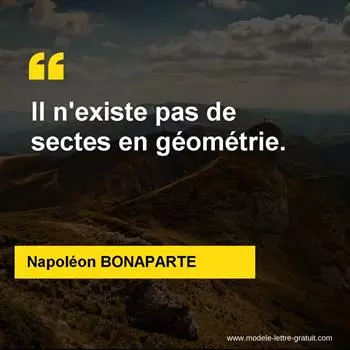 Citation Napoléon BONAPARTE
