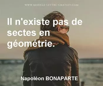 Citation de Napoléon BONAPARTE