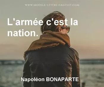 Citation de Napoléon BONAPARTE