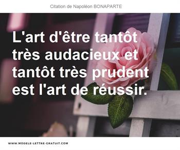 Citations Napoléon BONAPARTE