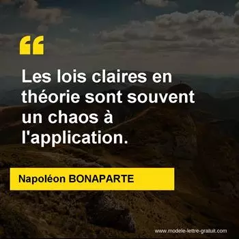 Citation Napoléon BONAPARTE