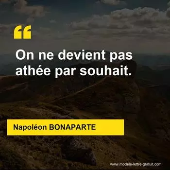 Citation Napoléon BONAPARTE