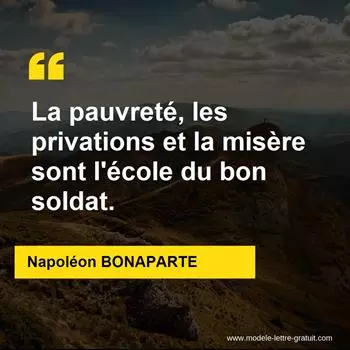 Citation Napoléon BONAPARTE