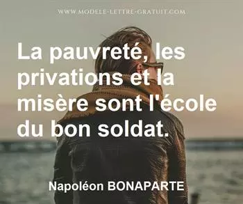 Citation de Napoléon BONAPARTE