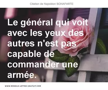 Citations Napoléon BONAPARTE