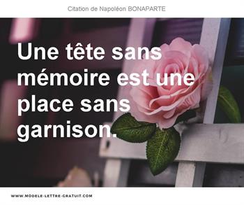 Citations Napoléon BONAPARTE