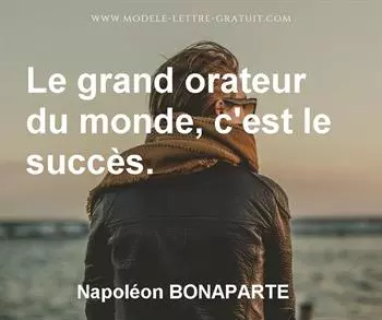 Citation de Napoléon BONAPARTE