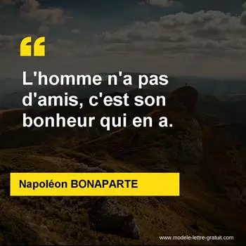 Citation Napoléon BONAPARTE
