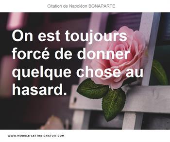 Citations Napoléon BONAPARTE