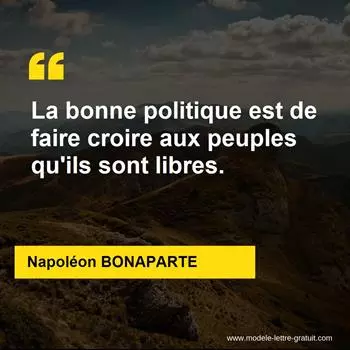 Citation Napoléon BONAPARTE