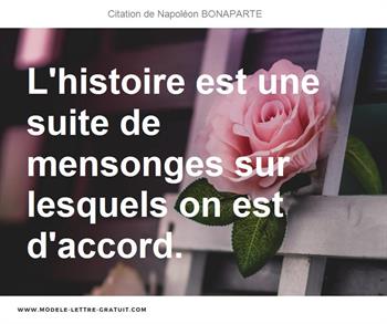Citations Napoléon BONAPARTE