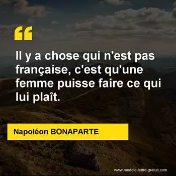 Citation Napoléon BONAPARTE