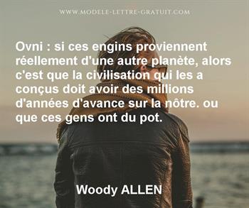 Citation de Woody ALLEN