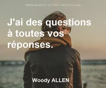 Citation de Woody ALLEN