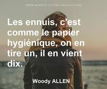 Citation de Woody ALLEN