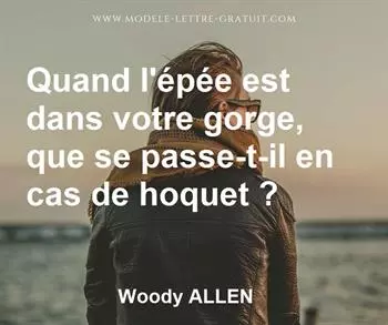 Citation de Woody ALLEN