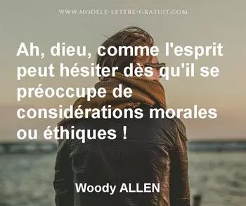 Citation de Woody ALLEN