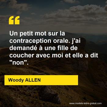 Citation de Woody ALLEN