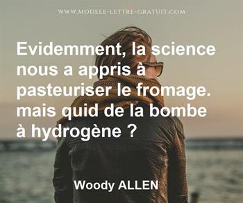 Citation de Woody ALLEN