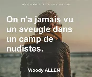 Citation de Woody ALLEN